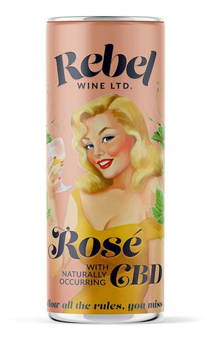 Rebel Wine Rose 200ml can