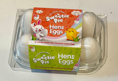 Sweetie Pie Hens Eggs 6 eggs